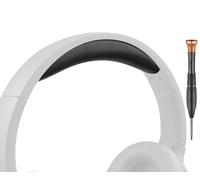 SOULWIT Protein Leather Headband Cover for Edifier W820NB/W820NB Plus Over-Ear Active Noise Cancelling Headphones, Replacement Headstrap Pad Repair Part - Black