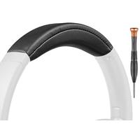 SOULWIT Protein Leather Headband Cover for Sony WH-XB910N, WHXB910 Extra BASS Noise Cancelling Headphones (Do Not Fit WH-XB900N), Replacement Headstrap Pad Repair Part - Black