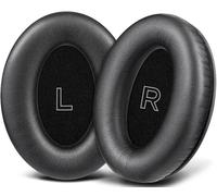 SOULWIT Protein Leather Replacement Ear Pads for Bose A30 Aviation Headset, Earpads Cushions with High-Density Noise Isolation Foam - Black
