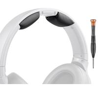 SOULWIT Protein Leather Replacement Headband Pad Kit for Sony WH-RF400/MDR-RF895RK/MDR-RF995RK Headphones, Headset Head Band Top Cushion Cover Repair Part, Easy DIY Installation - Black