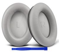 SOULWIT Replacement Ear Pads for JBL Tour One M2 Wireless Over-Ear Noise Cancelling Headphones, Earpads Cushions with Softer Protein Leather, Noise Isolation Foam - Grey