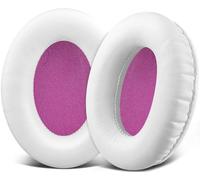 SOULWIT Replacement Earpads for HyperX Cloud 1/2/3/Pro/Core/Flight/Flight S/Stinger/StingerS, CloudX Stinger/StingerCore/Flight Headsets - White