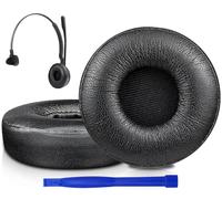 SOULWIT Replacement Earpads for Jabra Engage 55/65/75 (Mono Version) Headset (Do Not Fit Engage 50, Engage 55/65/75 Stereo Version), Ear Pads Cushions with High-Density Foam - Mono Black