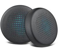 SOULWIT Replacement Earpads for JLab Go Work/Go Work Gen 2 Wireless Headsets, Ear Pads Cushions with Soft Protein Leather and High-Density Memory Foam - Black