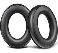 SOULWIT Replacement Earpads for Sennheiser HD620S Headphones, Ear Pads Cushions with Softer Protein Leather, High Density Foam, Added Thickness - Black
