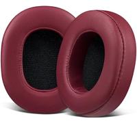 SOULWIT Replacement Earpads for Skullcandy Hesh 3/ANC/Evo & Crusher Wireless/540/ANC/Evo & Venue ANC Over-Ear Headphones, Ear Pads Cushions with Protein Leather, Noise Isolation Foam - Burgundy