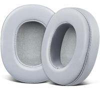 SOULWIT Replacement Earpads for Skullcandy Hesh 3/ANC/Evo & Crusher Wireless/540/ANC/Evo & Venue ANC Over-Ear Headphones, Ear Pads Cushions with Protein Leather, Noise Isolation Foam - Grey