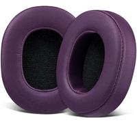 SOULWIT Replacement Earpads for Skullcandy Hesh 3/ANC/Evo & Crusher Wireless/ANC/Evo & Venue ANC Over-Ear Headphones, Ear Pads Cushions with Soft Protein Leather, Noise Isolation Foam - Dark Purple