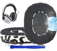 SOULWIT Replacement Earpads for Sony Inzone H7(WH-G700)/H9(WH-G900N) Wireless Gaming Headset, Ear Pads Cushions with Noise Isolation Foam, Ice Silk Fabric - Snow Leopard