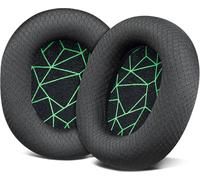 SOULWIT Replacement Earpads for SteelSeries Arctis 1/3/5/Arctis 7/7+/7P/7P+/7X/7X+/9/9X/Pro/Prime(Do Not Fit Any Arctis Nova) Headset, Ear Pads Cushions with High-Density Foam - Black(Green Line)