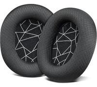 SOULWIT Replacement Earpads for SteelSeries Arctis 1/3/5/Arctis 7/7+/7P/7P+/7X/7X+/9/9X/Pro/Prime(Do Not Fit Any Arctis Nova) Headset, Ear Pads Cushions with High-Density Foam - Black(White Line)