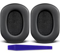 SOULWIT Replacement Earpads for Walker's Razor, Razor Digital, Razor Bluetooth, Razor X-TRM Muffs, XCEL, XCEL BT Earmuff, Ear Pads Cushions with Soft Protein Leather and High-Density Foam - Black