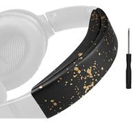 SOULWIT Replacement Headband Pad Kit for Bose QC35 & QuietComfort 35 II (QC35 ii) Headphones, Easy DIY Installation (Black Gold)
