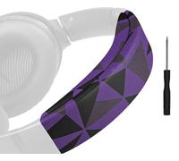 SOULWIT Replacement Headband Pad Kit for Bose QC35 & QuietComfort 35 II (QC35 ii) Headphones, Easy DIY Installation (Purple Black)