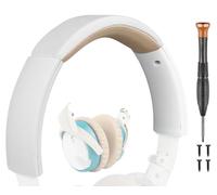 SOULWIT Replacement Headband Pad Kit for Bose SoundLink On-Ear (OE) Headphones, Headset Head Band Top Cushion Cover Repair Part, Easy DIY Installation - White & Beige