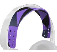 SOULWIT Replacement Silicone Headband Kit for Audeze Maxwell Headphones, Head Band Top Straps Cover Repair Part, Headstraps Easy DIY Installation - Purple Black