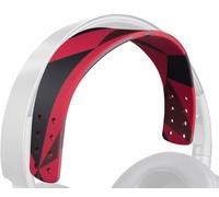SOULWIT Replacement Silicone Headband Kit for Audeze Maxwell Headphones, Head Band Top Straps Cover Repair Part, Headstraps Easy DIY Installation - Red Storm