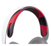 SOULWIT Replacement Silicone Headband Pad Kit for Sony PlayStation 5 Pulse PS5 3D Wireless Headphones, Head Band Top Straps Cover Repair Part, Headstrap Easy DIY Installation - Red Storm