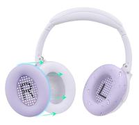 SOULWIT Silicone Earpads Cover for Bose QuietComfort QC35/QC25/QC15/QC2/NC700/QC45/QC Ultra SE SC/New QC/AE2/SoundLink/SoundTrue Headphones, Sweat-Proof Ear Pads Cushion Protector - Chilled Lilac