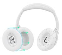 SOULWIT Silicone Earpads Cover for Bose QuietComfort QC35/QC25/QC15/QC2/NC700/QC45/QC Ultra SE SC/New QC/AE2/SoundLink/SoundTrue Headphones, Sweat-Proof Ear Pads Cushion Protector - White