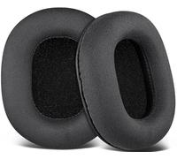 SOULWIT Suede Earpads for ATH M50X Headphones - Black | for Audio Technica M50X/M40X/M30X/M20X/MSR7/SX1 Monitor Headphones