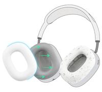 SOULWIT Sweat Proof Silicone Ear Cover for AirPods Max, Comfortable Fit for Gym Exercise, Easy to Clean, No Sound Quality Loss - White