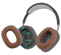 SOULWIT Sweat Proof Silicone Ear Cover for AirPods Max, Comfortable Fit for Gym Exercise, Easy to Clean, No Sound Quality Loss - Coffee