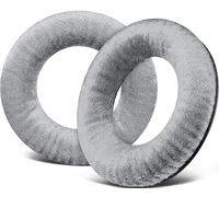 SOULWIT Velour Ear Pads Cushions for Beyerdynamic DT770/Pro DT880/Pro DT 990/Pro DT1770 DT1990, Earpads for DT440/DT550/DT790/DT797/DT831/DT860/T70/T90/T5P/MMX300/TYGR 300R/HS200/HS400 - Silver