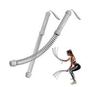 Soulyis Cordless Battle Ropes for Home Gym - Weighted Workout Rope for HIIT, No-Jump Full-Body Exercise, Portable Fitness Equipment for Men & Women (White)