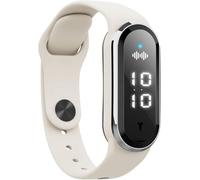Soumiey Ultrasonic Weightloss Smart Watch, Slimwe Ultrasonic Body Shape Wristband, Matteo Ultrasonic Body Shape Wristband, Adjustable Smart Lymph Silicone Sport Bracelet for Anyone (White*1)