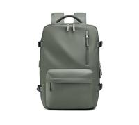SOUNAY Travel Backpack, Expandable Unisex Cabin Bags with Separate Shoe Compartment and 180° Opening, Laptop Rucksack for 15.6 Inch Laptop (Green)