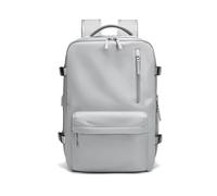 SOUNAY Travel Backpack, Expandable Unisex Cabin Bags with Separate Shoe Compartment and 180° Opening, Laptop Rucksack for 15.6 Inch Laptop (Grey)