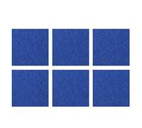 Sound Absorbing Acoustic Panels Foam, 6pcs 30x30cm Blue Soundproofing Cotton - Class B1 Flame Retardant, Easy Installation, Ideal for Studio and Cinema