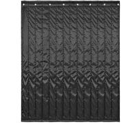 Sound Absorbing Curtain, TORIBIO 96"H x 80"W Sound Absorption Blanket Sheet, Reduce Noise and Blackout, Recording Studio Acoustical Treatments, 0.4" Thickness, Black