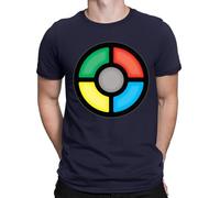 Sound Activated Electronic Light Up Rave Equalizer Mens Womens T-Shirts Top #DNE Navy XL