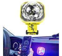 Sound Activated LED Light Disco Ball Stage Light Clock - USB Rechargeable Car Ambient Light Bracelet for Halloween Decorations