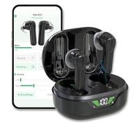 Sound Amplifiers,Premium Digital for Seniors and Adults w/Noise Reduction, Smart App Control, Rechargeable All-Day Battery Life, LCD Charging Case