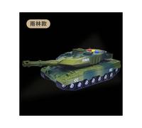 (Sound and Light Falcon 2 Rainforest Edition) Large sound and light tank model military chariot rotatable music ancient poetry inertia early education children's toy car