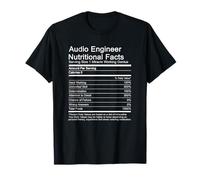 Sound Audio Engineer Nutrition Facts Music Production Gift T-Shirt