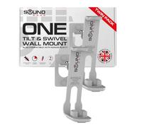 Sound Bass 2 x ONE, ONE Gen 2, ONE SL, Play:1 Wall Mount Bracket, Twin Pack, White, Compatible with Sonos ONE, ONE Gen 2, ONESL & Play:1