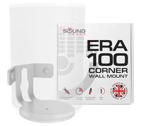 Sound Bass ERA 100 Corner Wall Mount Bracket - Low Profile, White, Single
