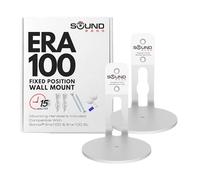 Sound bass ERA 100 Wall Mount Bracket, Low Profile, Black, Twin Pack, Compatible with Sonos ERA100 & ERA 100 SL Speaker, Complete with All Fixing Hardware