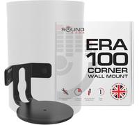 Sound bass ERA100 Corner Wall Mount Bracket - Low Profile, Black, Single (1pc), Complete with All Mounting Hardware Compatible with Sonos ERA 100 Speaker