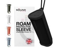 Sound Bass Heavy Duty Protective Silicone Carrying Case for Sonos Roam 2 | Black | Now Includes Bluetooth Button for Roam2 | Protect Your Wireless Bluetooth Speaker Using This