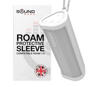 Sound Bass Heavy Duty Protective Silicone Carrying Case for Sonos Roam 2 | New White | Now Includes Bluetooth Button for Roam2 | Protect Your Wireless Bluetooth Speaker Using This Cover/Sleeve