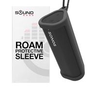 Sound Bass Heavy Duty Protective Silicone Carrying Case For Sonos Roam & Roam SL | Black | Protect Your Wireless Bluetooth Speaker using this Cover/Sleeve
