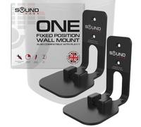 Sound Bass ONE, ONE Gen 2, ONE SL & Play:1 Wall Mount Bracket, Twin Pack [2pcs], Black, Compatible with Sonos ONE, ONE Gen 2, ONE SL & PLAY1 Speaker