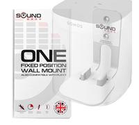 Sound Bass ONE, ONE Gen 2, ONE SL & Play:1 Wall Mount Bracket, White, Compatible with Sonos ONE, ONE Gen 2, ONE SL & PLAY1 Speaker