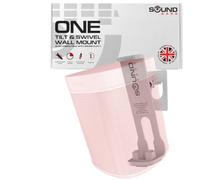 Sound Bass One Wall Mount Bracket, White, Single, Tilt & Swivel, Compatible with Sonos ONE, Gen 2, ONESL & Play:1