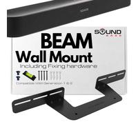 Sound bass Soundbar Mount for Sonos Beam Gen 1 & 2 Only, Black | Compatible with Sonos Beam Gen 1 & 2 Soundbar, NOT Compatible with Sonos Beam Ultra, Wall Mount Bracket, Includes All Fixings